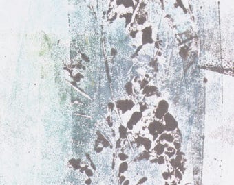 Garden Impressions Notecards | Original Monotype Art, Heavyweight Cardstock, Blank Inside