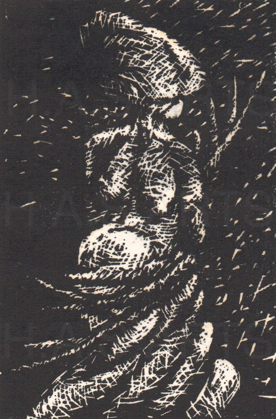 Linoleum Block Cut Relief Print Limited Edition turning Etsy