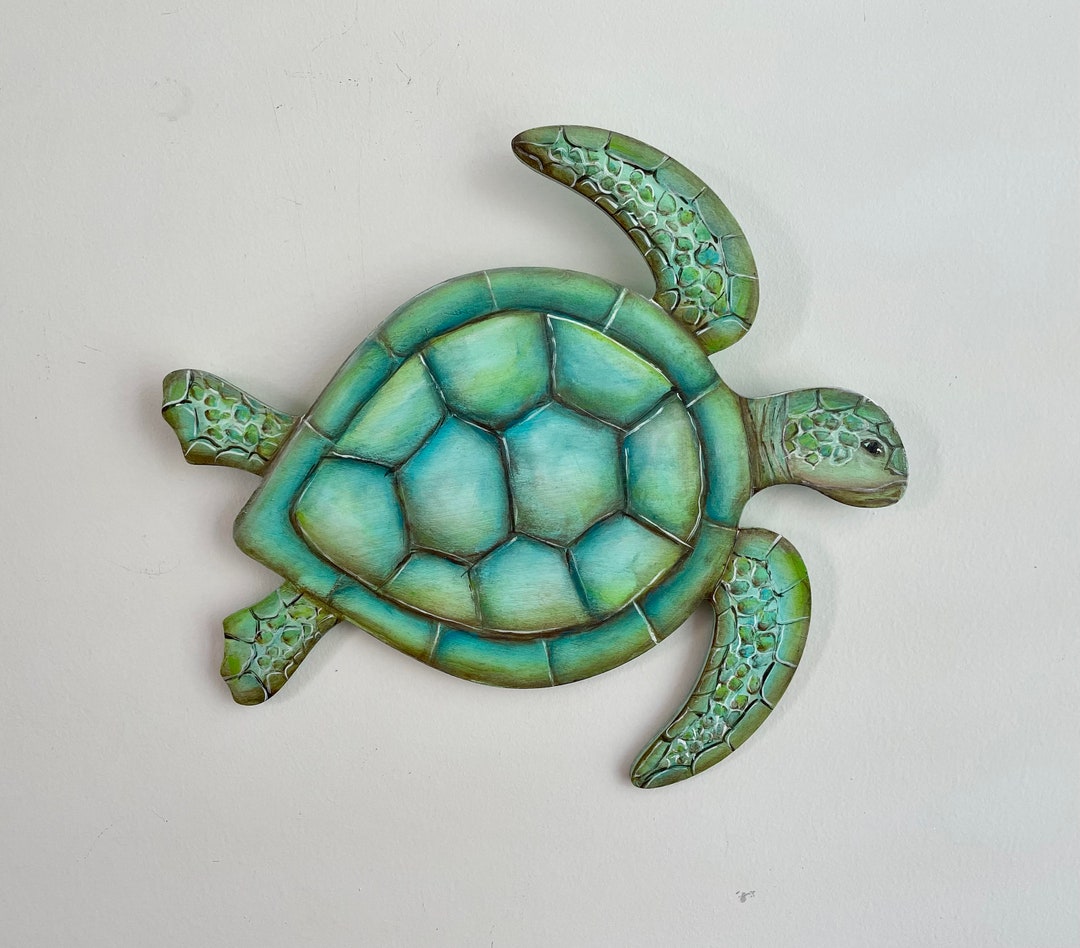 Remarkable Sea Turtle Wall Hanging Sign Acrylic Painting Sea Etsy