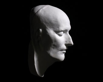 Máscara da Morte de Napoleão Bonaparte, Cópia de Gesso de Paris, Referência de Arte para Desenho de Gesso