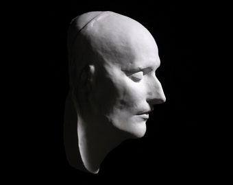 Napoleon Bonaparte Death Mask,  Plaster of Paris Cast Copy, Art Reference for Cast Drawing