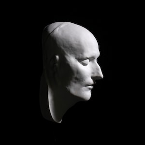 Napoleon Bonaparte Death Mask,  Plaster of Paris Cast Copy, Art Reference for Cast Drawing