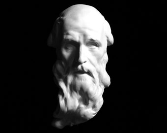 Plaster Cast of St Jerome, Italian Sculpture by Orfeo Bosselli, Renaissance Art Wall Hanging, Perfect for Drawing Charcoal