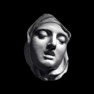 Catholic Statue Wall Art of St Teresa by Bernini, Plaster Cast of Original Baroque Antique Sculpture