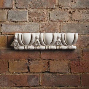 Egg and Dart Panel Plaster Wall Art – Classical Neoclassical Frieze, Hand-Cast Architectural Ornament by Nicholas H Wood Studio