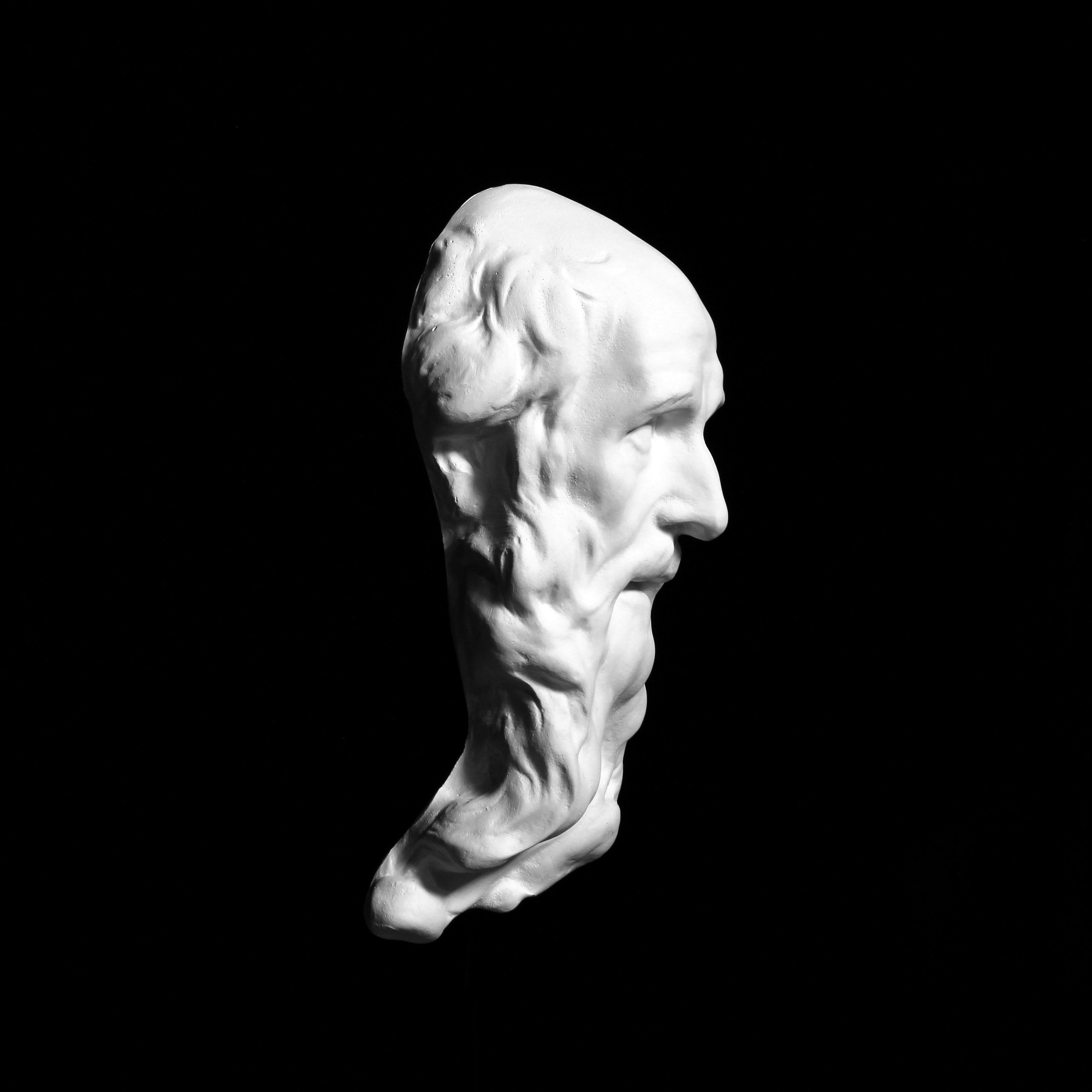 Plaster Cast of St Jerome, Italian Sculpture by Orfeo Bosselli