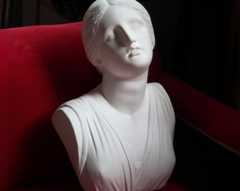 Plaster Bust of Niobe, Large Greek Mythology Sculpture