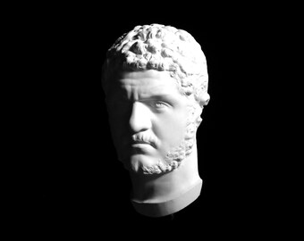 カラカラの石膏像、ローマ皇帝カラカラの彫刻、有名な古代ローマの複製