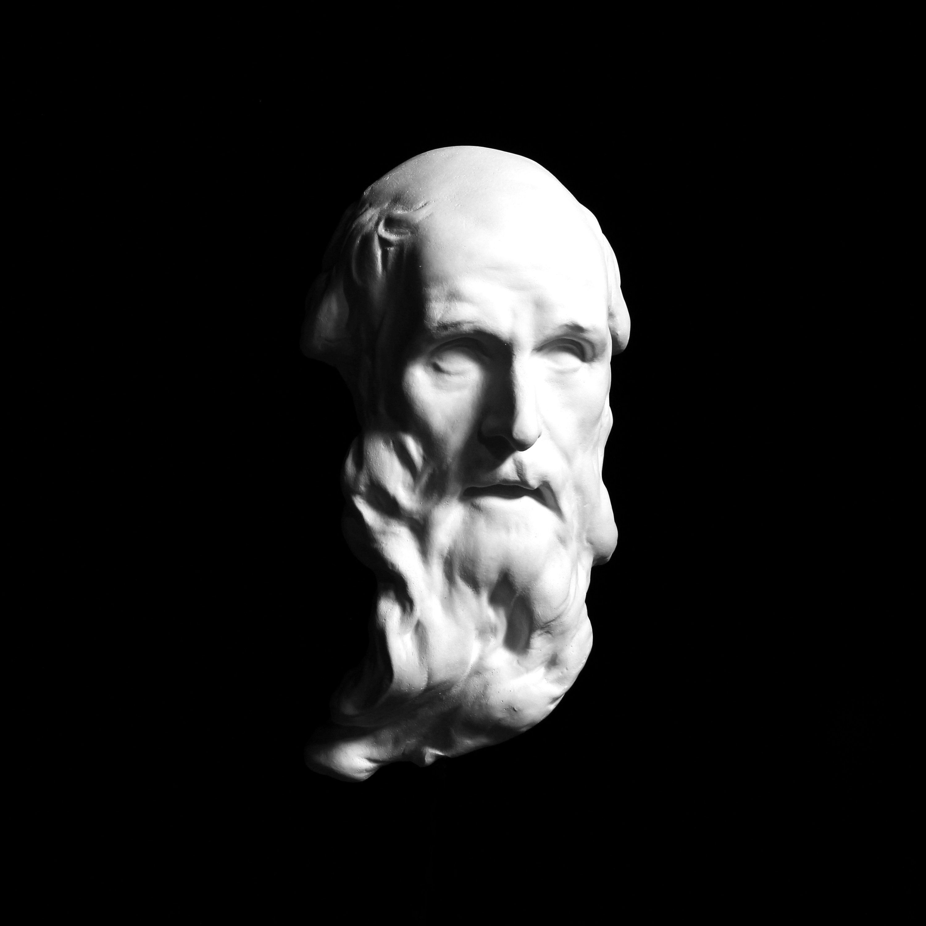 Plaster Cast of St Jerome, Italian Sculpture by Orfeo Bosselli