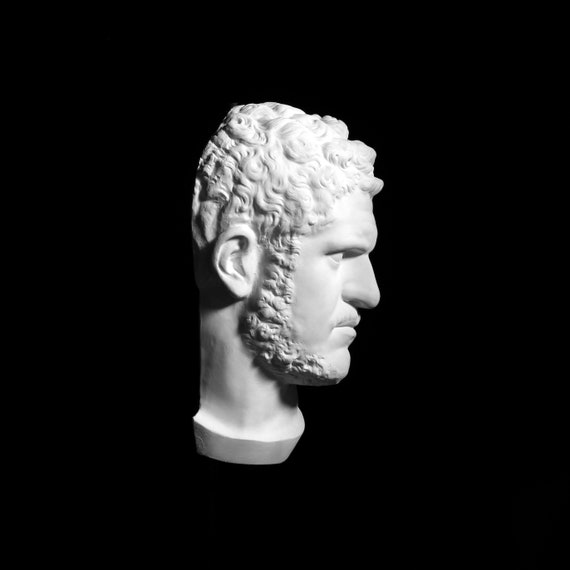 カラカラの石膏像、ローマ皇帝カラカラの彫刻、有名な古代ローマの複製
