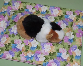 Cuddly pillow XL 42 x 30 cm, for guinea pigs, dwarf rabbits and other rodents. Pillow, blanket, cozy place, bed