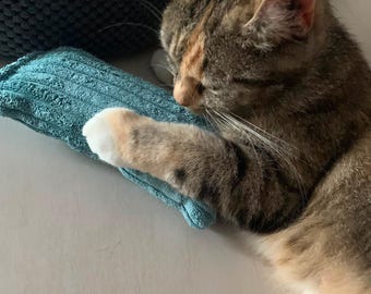 Katzenspielzeug, Kicker für Katzen, natürliches Spielzeug - Plastikfrei, Schmusekissen mit Minze, Geschenkidee für Katzenbesitzer