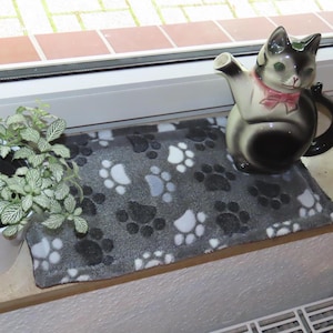 Window seat cushion with anti-slip surface, bench cushion, cat cushion for window sill, cushion, bench cushion, cat mat, L 50-120 cm, W 15-30 cm