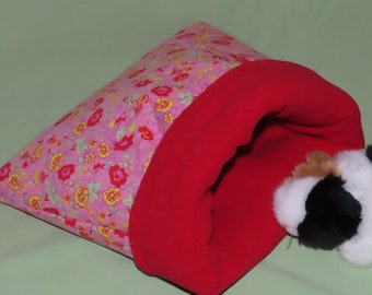 Cuddly bag, sleeping bag, pillow, blanket, cuddly cave for dwarf rabbits, guinea pigs and other rodents