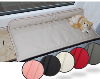 Katzenkissen Fensterbank, Baumwolle, Fensterkissen, Fensterbankauflage, window seat cushion, Kissen nach Maß, Custom size