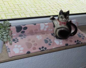 Coussin chat : 66 x 20 cm, prêt à expédier, coussin de rebord de fenêtre, coussin de rebord de fenêtre, coussin de siège de fenêtre,