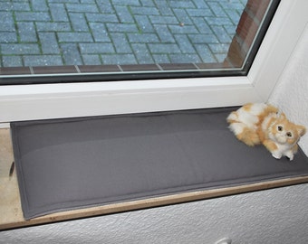 Rebord de fenêtre coussin chat, coton, coussin de fenêtre, coussin de rebord de fenêtre, coussin d'assise de fenêtre, coussin sur mesure, taille personnalisée