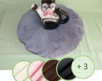 Coussins pour chats d'environ 30 à 60 cm de diamètre, avec polaire bien-être, coussins pour grottes et paniers, coussins poufs, transats, paniers pour chats, lits pour chats