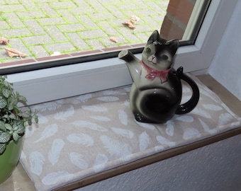 Rebord de fenêtre coussin chat, coussin de fenêtre, coussin de rebord de fenêtre, coussin d'assise de fenêtre, coussin sur mesure, taille personnalisée