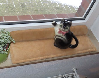 Coussin chat : 64 x 17 cm, prêt à expédier, coussin de rebord de fenêtre, coussin de rebord de fenêtre, coussin de siège de fenêtre,