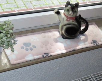 Coussin chat : 64 x 19 cm, prêt à expédier, coussin de rebord de fenêtre, coussin de rebord de fenêtre, coussin de siège de fenêtre,