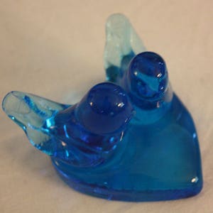 Vintage Titan Art Glass Happy Little Bluebirds image 9