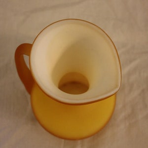 Vintage Kanawha Authentic Peachblow 264 Miniature Pitcher, Lemon Bild 7