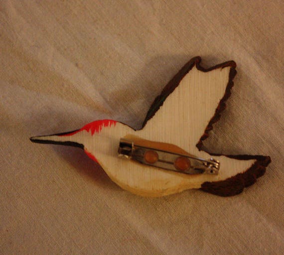 Vintage Ganz Hummingbird Pin - image 5