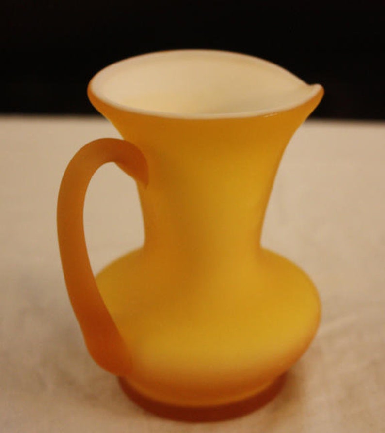 Vintage Kanawha Authentic Peachblow 264 Miniature Pitcher, Lemon image 9