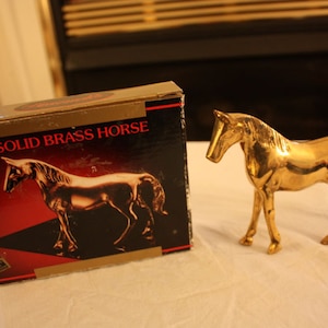 Vintage Solid Brass Horse by Brassmates