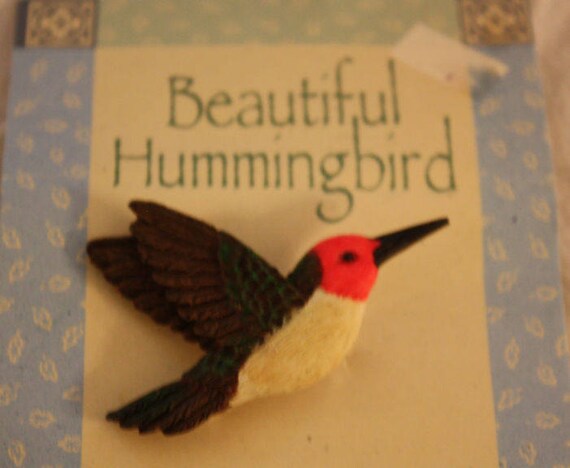 Vintage Ganz Hummingbird Pin - image 2