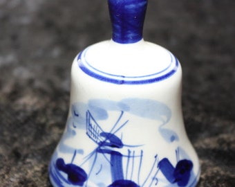 Vintage Delft Holland Miniature Windmill Bell