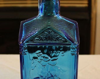Vintage Commemorative 1775 Paul Revere Blue Bottle by Wheaton