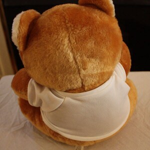 Vintage Teddy Bear Wearing White T-Shirt image 4