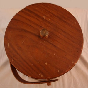 Vintage Wood and Metal Cookie Barrel image 5
