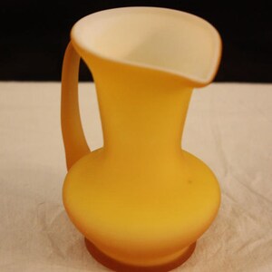 Vintage Kanawha Authentic Peachblow 264 Miniature Pitcher, Lemon Bild 3