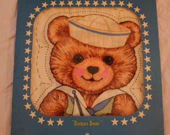 Vintage Hallmark Stitchin' Time Doll "Bosun Bear"