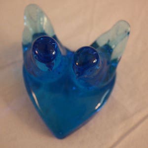 Vintage Titan Art Glass Happy Little Bluebirds image 6