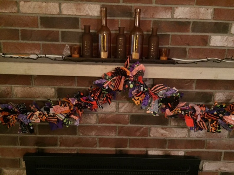 Halloween Lighted Fabric Garland Etsy
