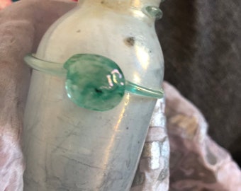 Roman Ancient glass vase ampoule perfume bottle BC AD time of Christ whole unbroken glass VASE perfume bottle Roman Glass Antiquity Rare