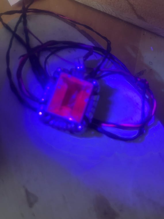 Teal blue SAPPHIRE Large rectangular step cut fac… - image 10