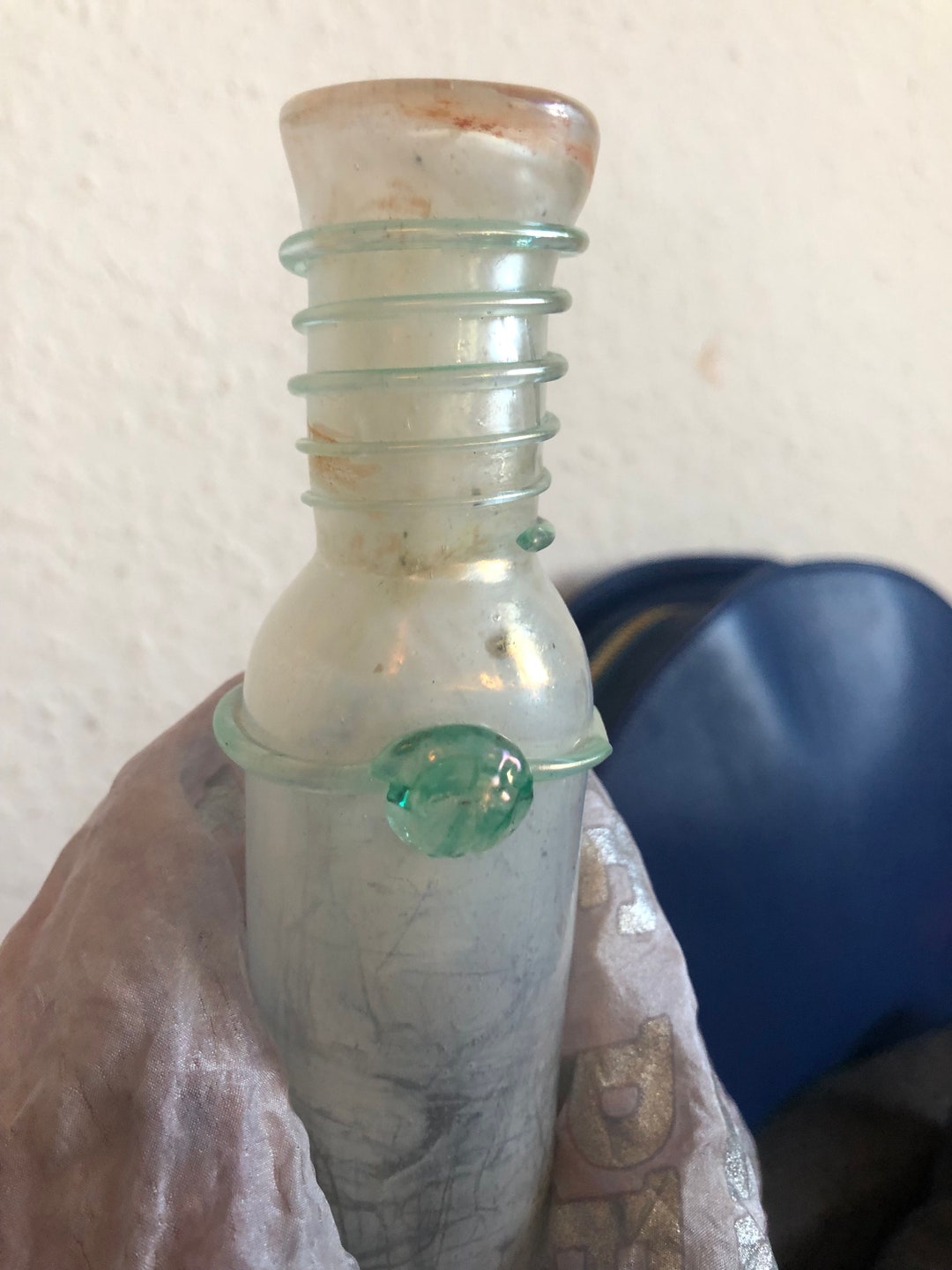 Roman Ancient Glass Vase Ampoule Perfume Bottle BC AD Time of Christ
