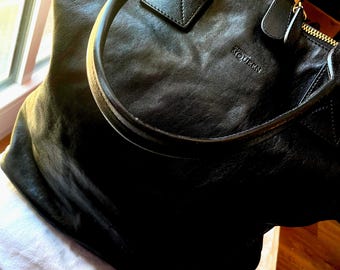 Vintage Alexander McQueen Napa Leder Top Handle Bag mit Dustbag