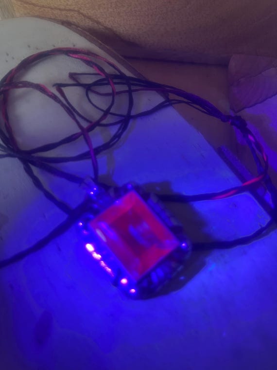 Teal blue SAPPHIRE Large rectangular step cut fac… - image 7