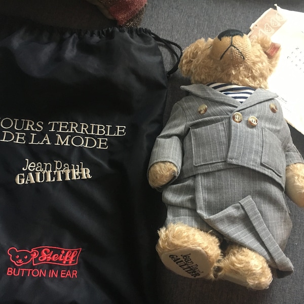 STEIFF Jean Paul Gaultier enfant l’ours terrible de la mode Blonde Mohair Mohawk Teddy Bear Gaultier STEIFF Ltd Edition