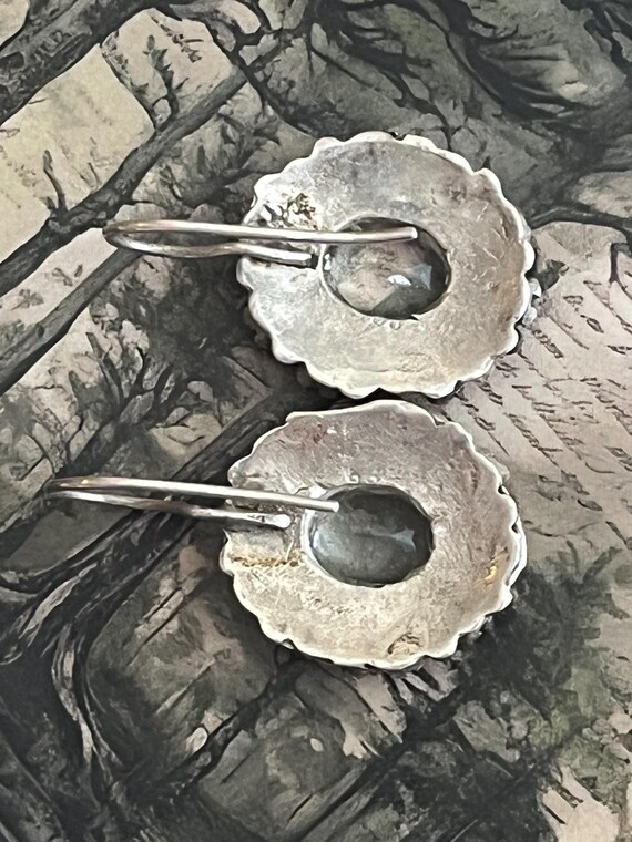 Ruby Surrounding clear transparent white stone Ea… - image 20