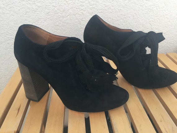 Chloé, Goth CHLOE harper High Heels 37 laced made in Italy 7 Shoes Gladiator Lacing