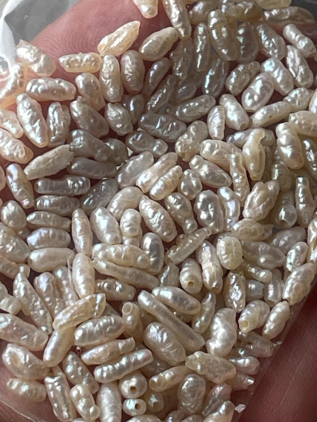 Vintage Rice Pearls From Very Old Necklace, Antique Needs to Be Rest ...
