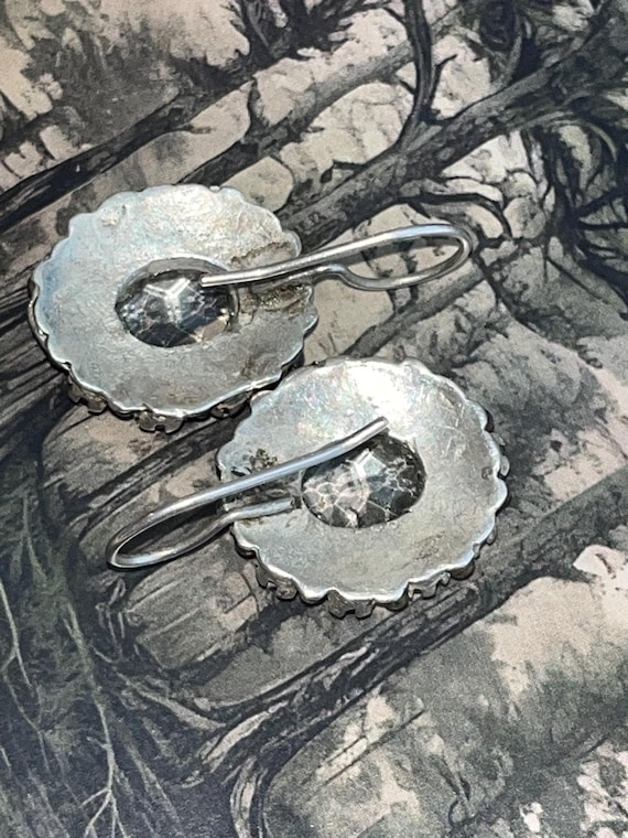 Ruby Surrounding clear transparent white stone Ea… - image 4