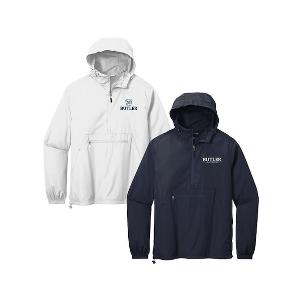 Butler University, Windbreaker Embroidered with choice of Butler University logos, Butler Bulldogs Windbreaker, Butler Apparel